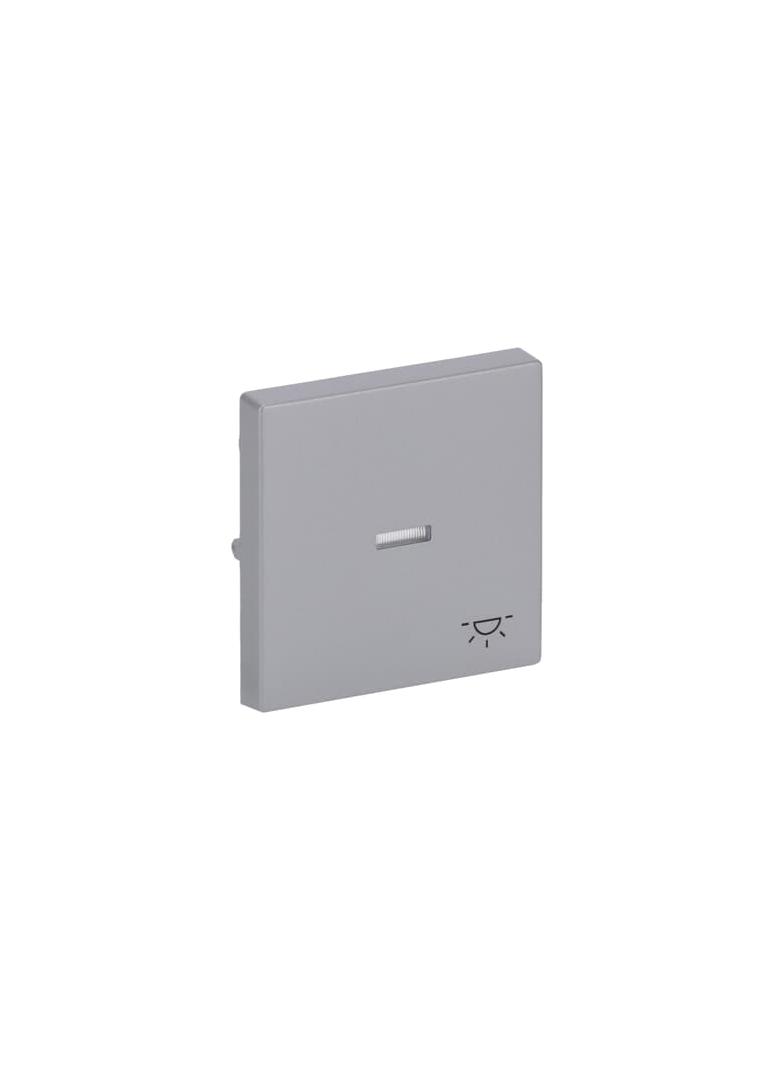 FUTURE Klawisz z symbolem „światło” Do przycisku zwiernego aluminiowo srebrny