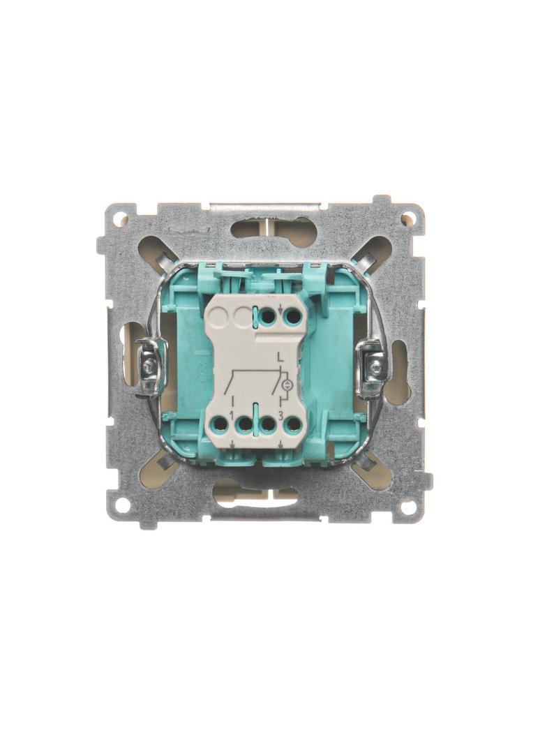 Simon Basic Łącznik świecznikowy z podświetleniem LED 10A 250V szybkozłączka beż BMW5L.01/12 KONTAKT