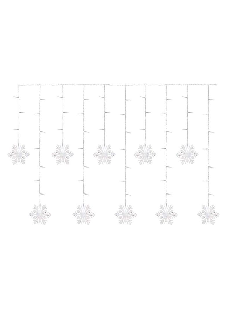 Dekoracje - 60 LED sople śnieżynki 135x50 cm zimna biel, IP20 DCGW13 EMOS
