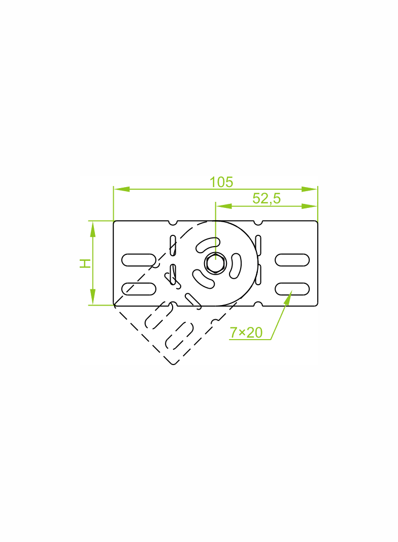 LGJH60 Łącznik przegubowy do korytka 1,0 mm