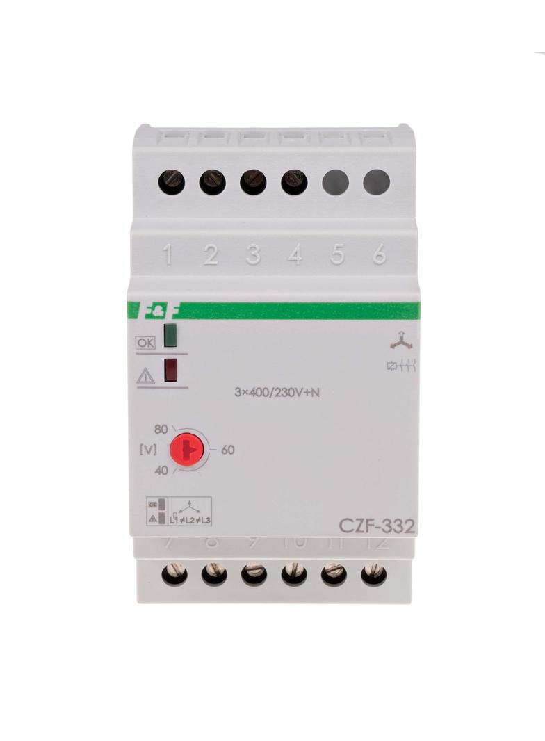 Czujnik zaniku faz z kontrolą stycznika styk 1Z/R CZF-332 F&F