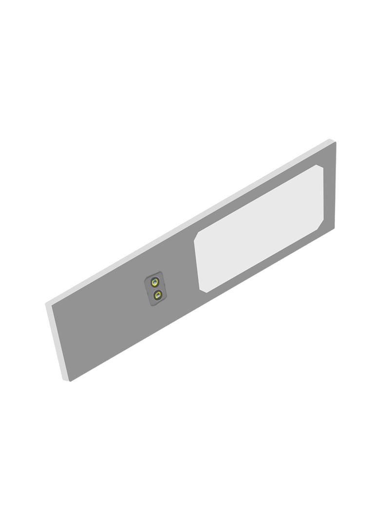 PLANA lampka podszafkowa LED 4W, 240lm, 4000K, z włącznikiem bezdotykowym, szara AD-OM-6476L4/G/SW ORNO