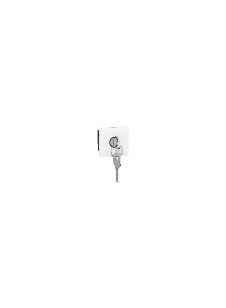 Mosaic Wyłącznik Na Klucz Do Lamp Awaryjnych 2 Moduły Biały 076630 LEGRAND