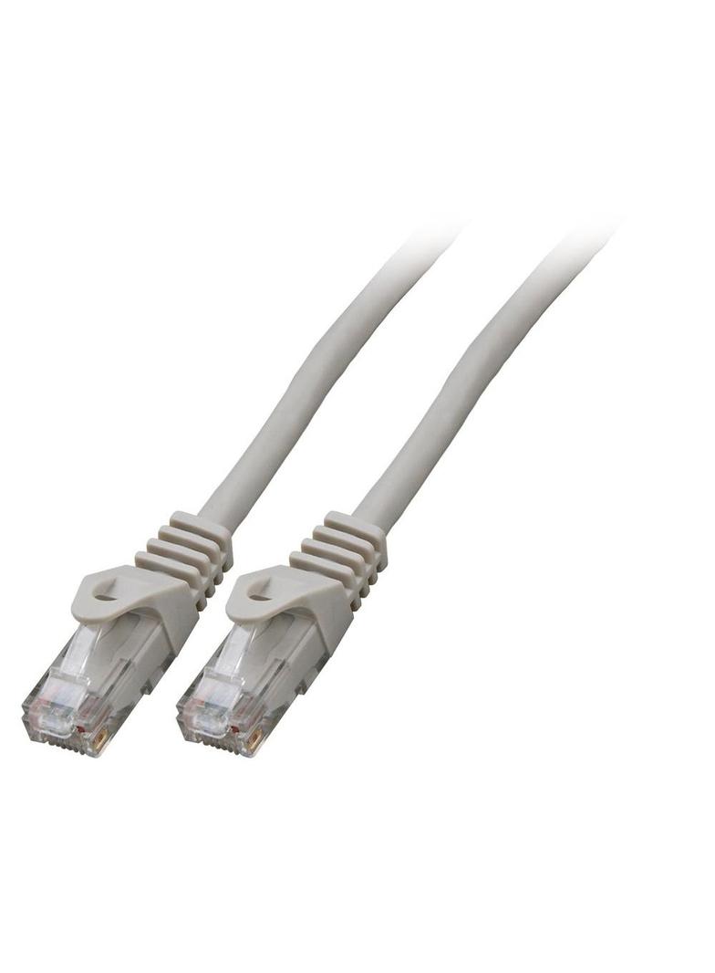 Patchcord RJ45 U/UTP kat. 6 LSZH CCA szary 7,5m