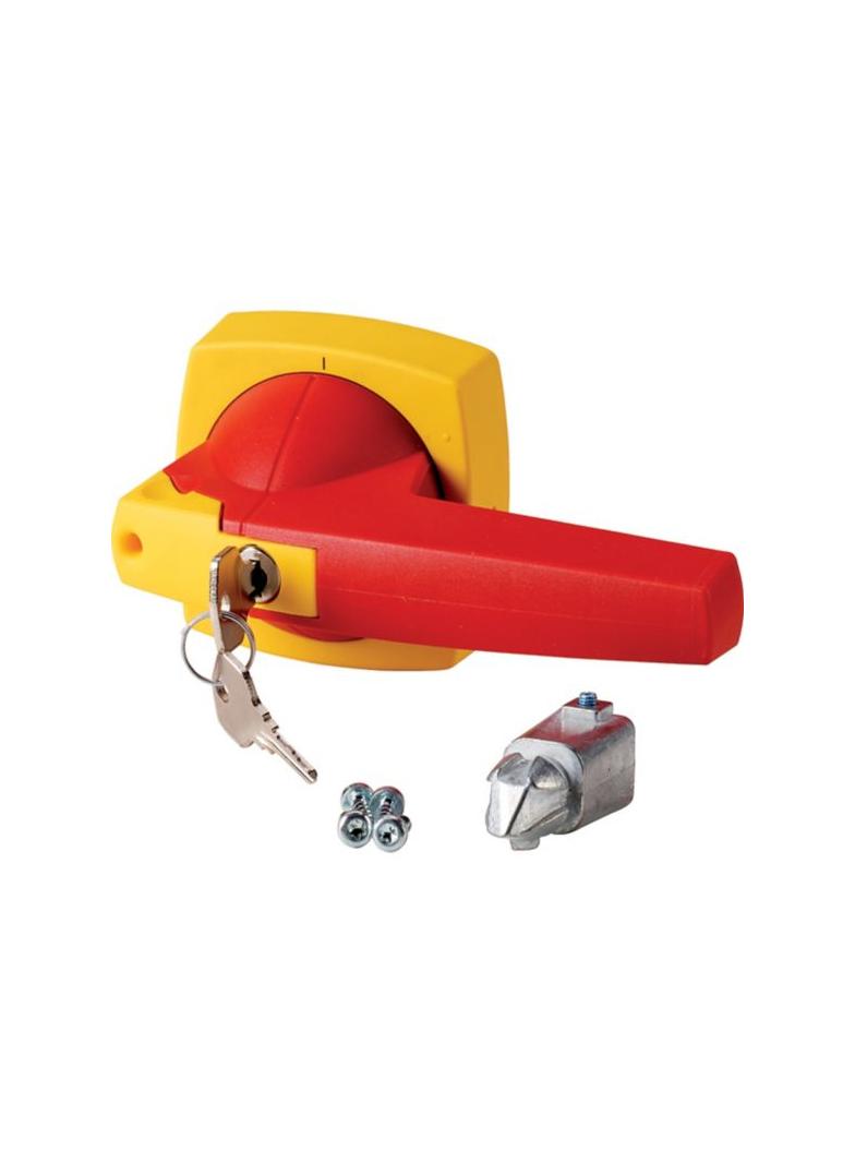 K4DR/C Dzwignia napędu montaż na drzwi typ D czerwony/żółty 12mm 1818054 EATON