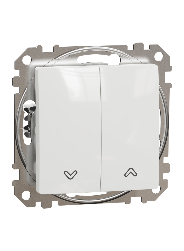 Sedna Design & Elements, przycisk żaluzjowy, biały