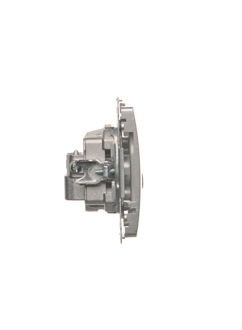 Simon Basic Gniazdo antenowe R-TV-DATA 1x wejście: 5–862 MHz srebrny mat