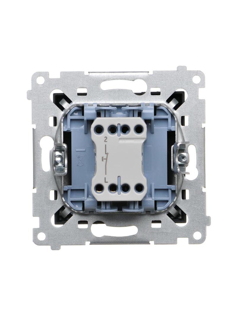 Simon 54 Przycisk pojedynczy rozwierny bez piktogramu 10A szybkozłączka czarny