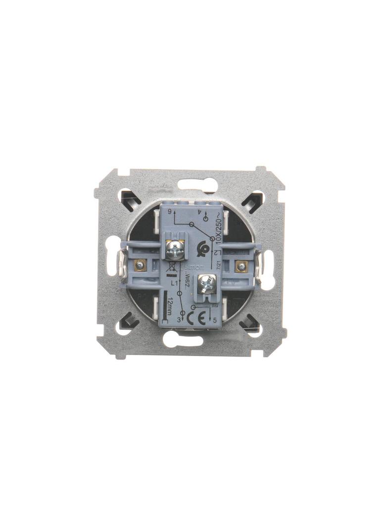 Simon 54 Łącznik schodowy podwójny bez piktogramu 10A 250V zaciski śrubowe antracyt DW6/2.01/X/48 KONTAKT