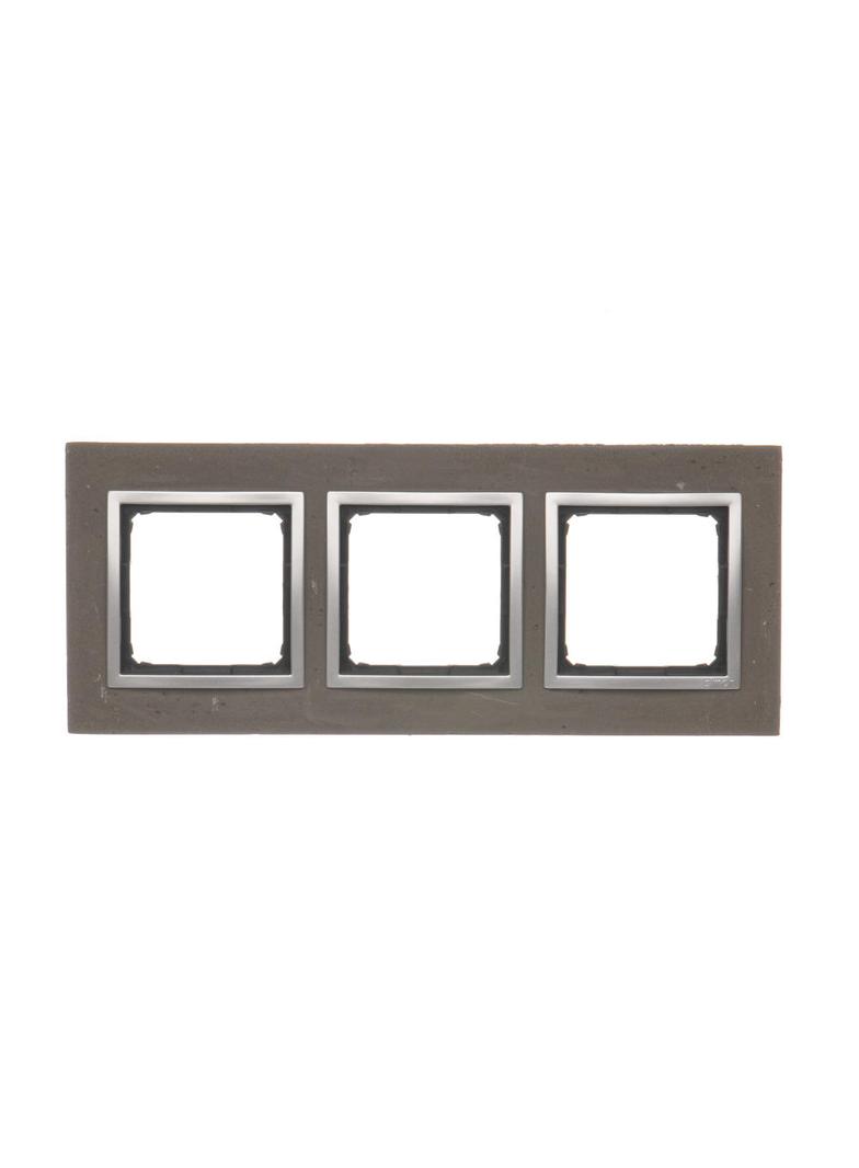 Simon 54 Nature Ramka 3-krotna Nature-Beton MOKRA ROBOTA IP20/IP44* (*IP44-należy zastosować zestaw uszczelek DUN3) DRN3/96 KONTAKT
