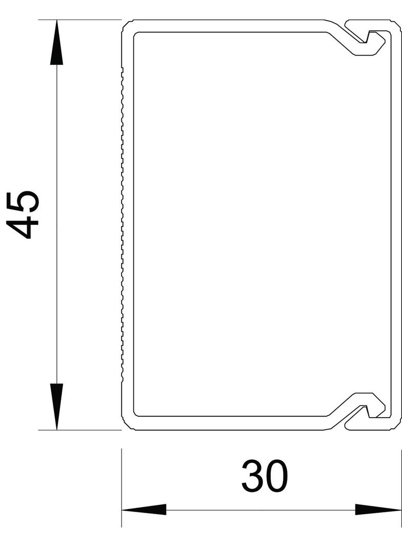 KANAŁ WDK 30X45 SZARY