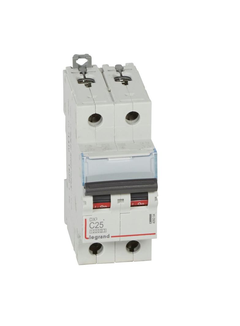 WYŁĄCZNIK NADPRĄDOWY S 312 2P C 25A 10000A SERII DX3, Legrand