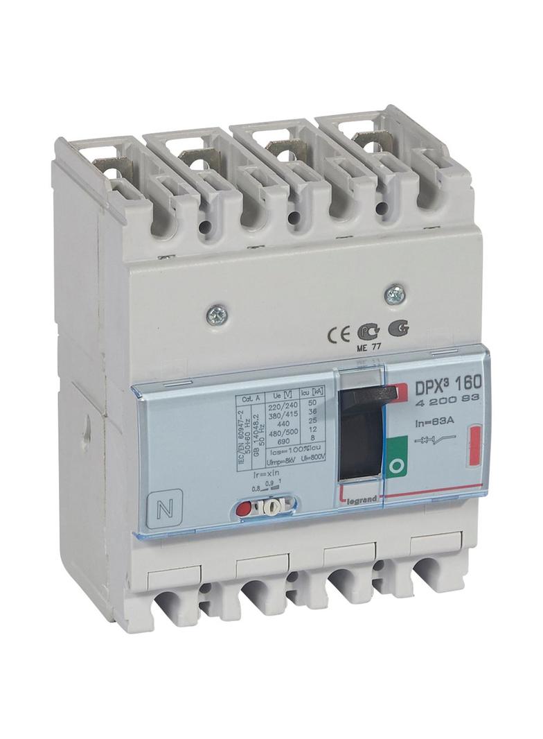 Wyłącznik DPX3 160 4P 63A 36kA 420093 LEGRAND