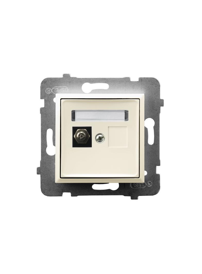 ARIA Gniazdo ekwipotencjalne pojedyncze - kolor ecru