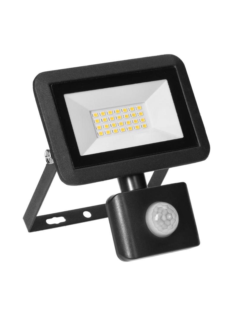 FARO S LED 20W naświetlacz z PIR, 1600lm, IP44, 4000K, aluminium + szkło AD-NL-6253BLR4 ORNO