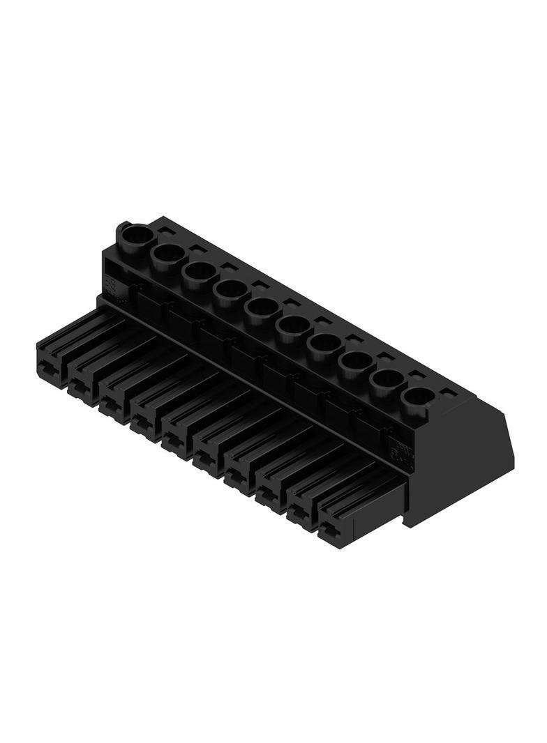 BVZ 7.62HP/10/180 SN BK BX Wtyk PCB (złącze wiązki), 7.62 mm, Liczba biegunów: 10, Przyłącze z jarzmem /50szt./ 1930020000 WEIDMÜLLER