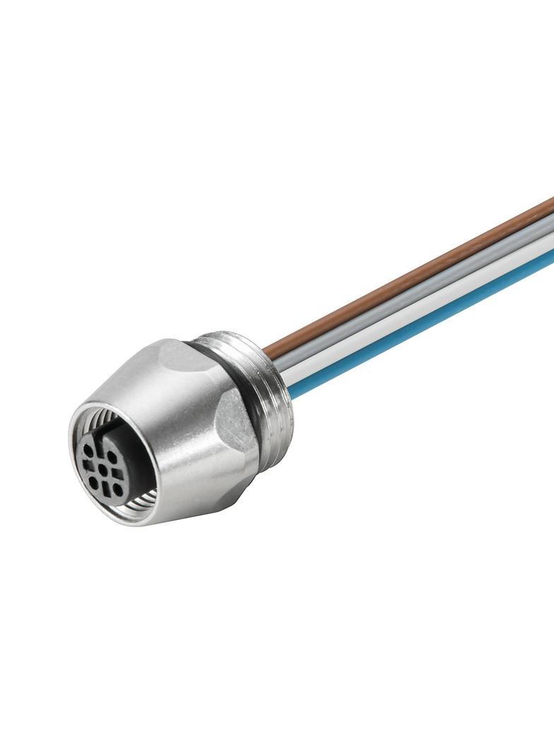 SAIE-M12B-4-0.5U-PG9 Złącze okrągłe, do wbudowania (z kablem), nr katalogowy 1861250000