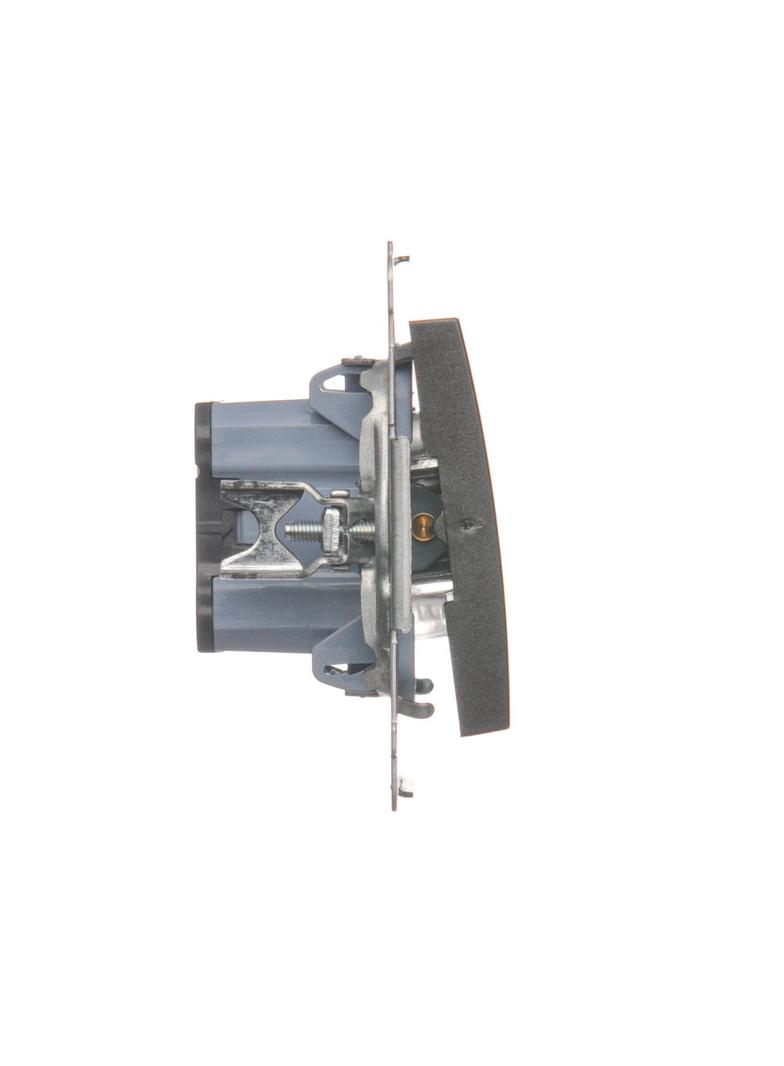 Simon 54 Przycisk „światło” z podświetleniem LED 16A z. śrub. antracyt