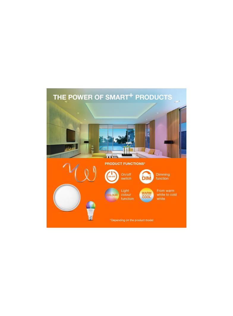 Żarówka LED E27 G125 6W = 44W 2500K Ciepła 540lm 300° Filament SMART+ WIFI Ściemnialna 4058075609853 LEDVANCE
