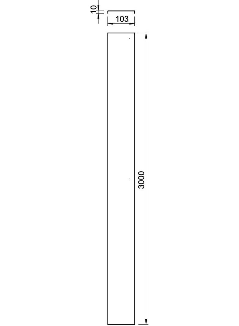AZDMD 100, POKRYWA Z RYGLEM WZMOC.103MM FT