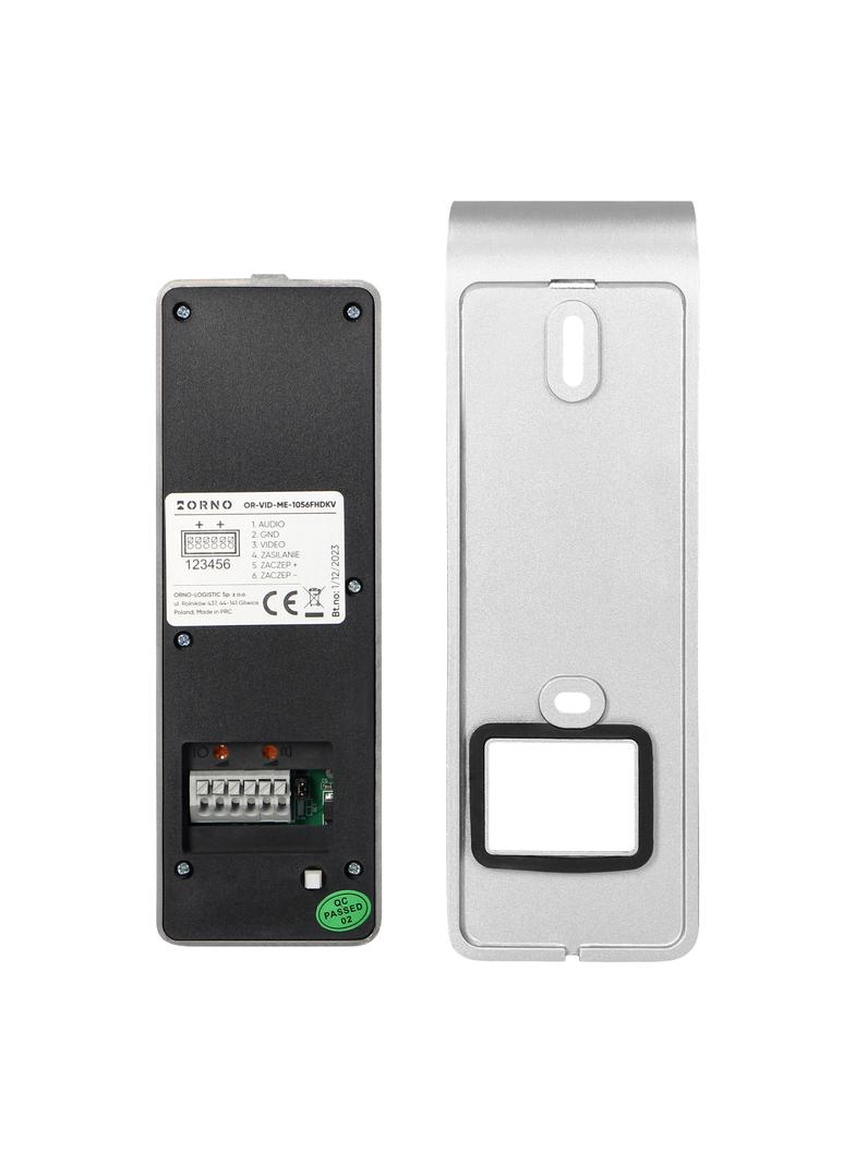 CERES Full HD, zestaw wideodomofonowy, bezsłuchawkowy, monitor dotykowy 8'' LCD, z gniazdem na kartę OR-VID-ME-1056FHD/B ORNO