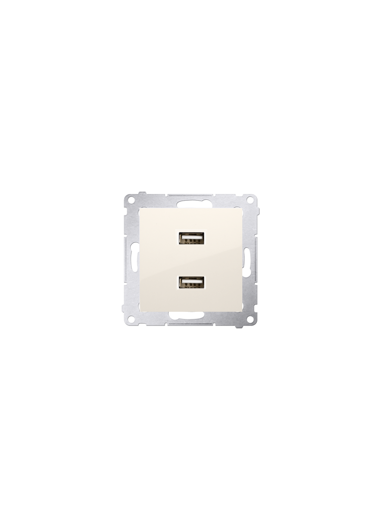 Simon 54 Ładowarka 2 x USB 2.1 A 5V DC 230V kremowy DC2USB.01/41 KONTAKT