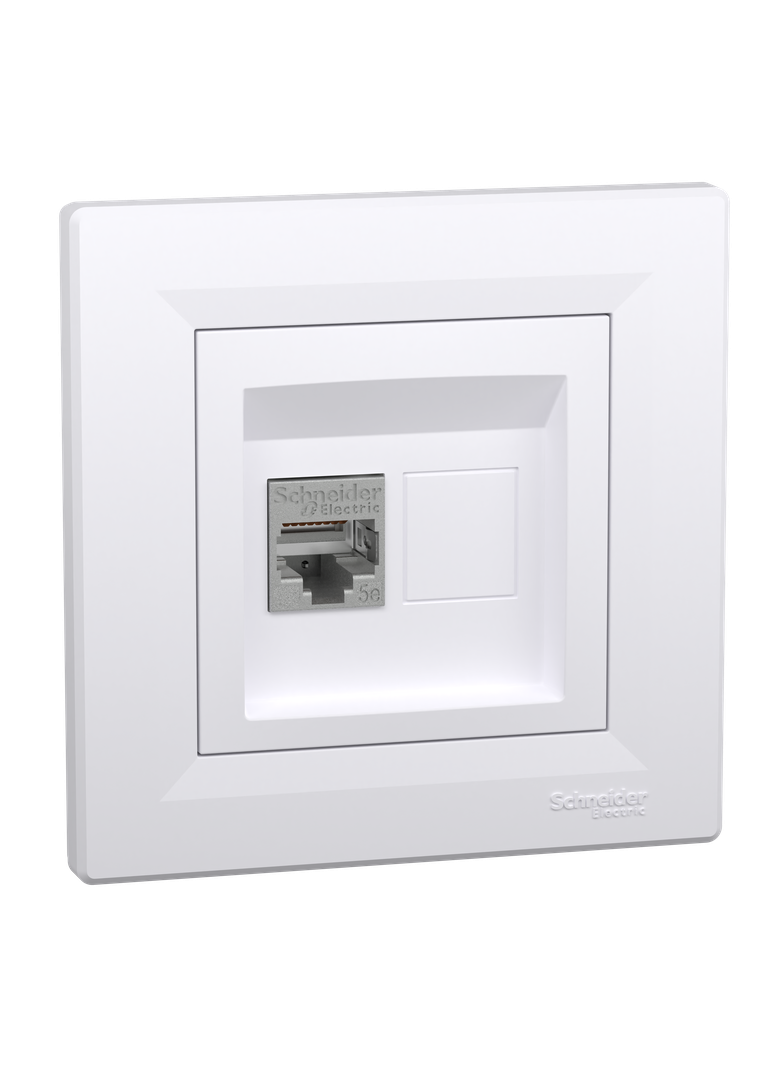 Asfora gniazdo komputerowe RJ45 kat.5e STP biały EPH5000121 Schneider