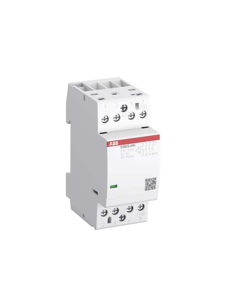 Stycznik ESB25-40N-06, 25A (AC-1/AC-7a), 9A (AC-3), 230V AC/DC, 4NO