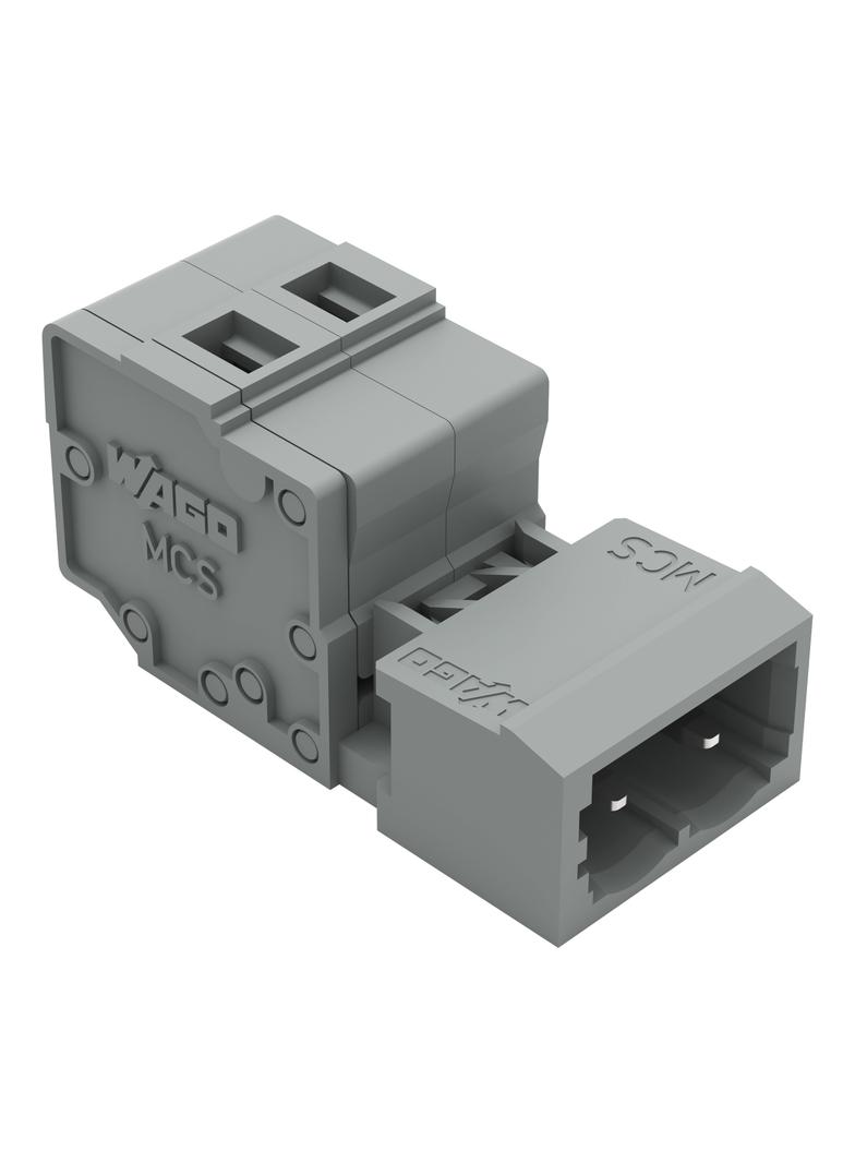Wtyk MCS-MIDI Classic 2-biegunowy szary raster 5mm /100szt./ 231-602 WAGO
