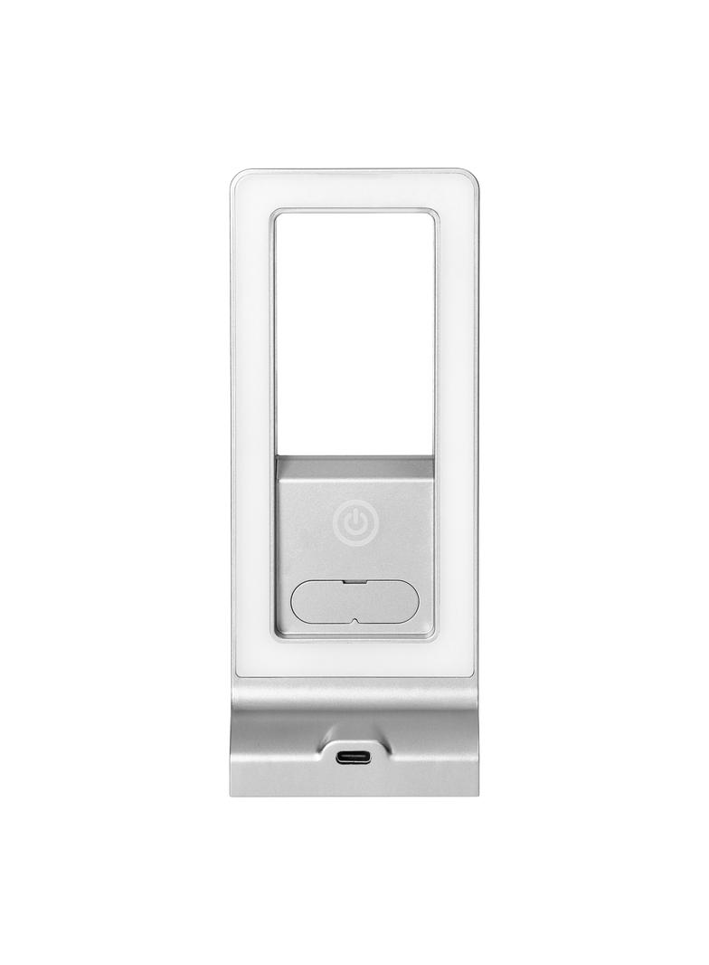 ARTUS lampka podszafkowa LED 3W, 225lm, 4000K, z włącznikiem dotykowym i USB, szara