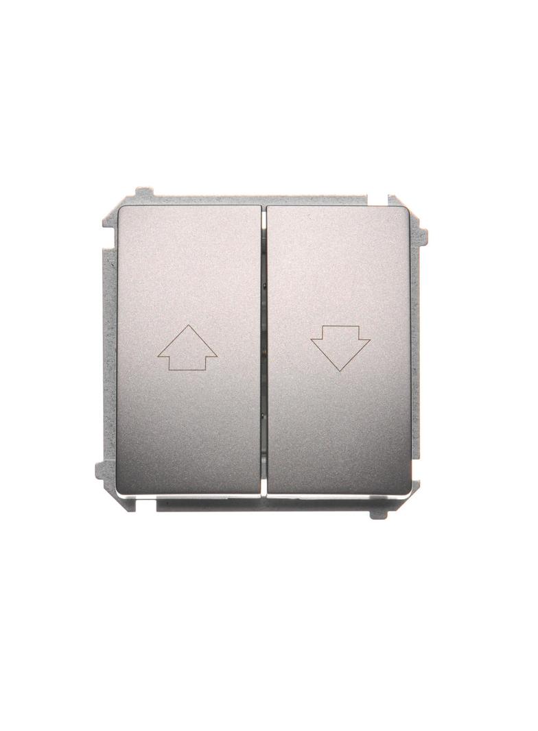 Simon Basic Przycisk roletowy 10A 250V zaciski śrubowe stal inox BMZ1.01/21 KONTAKT