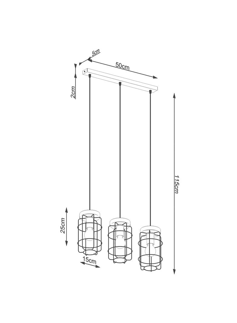 Sollux Lampa wisząca GOTTO 3L SL.1264