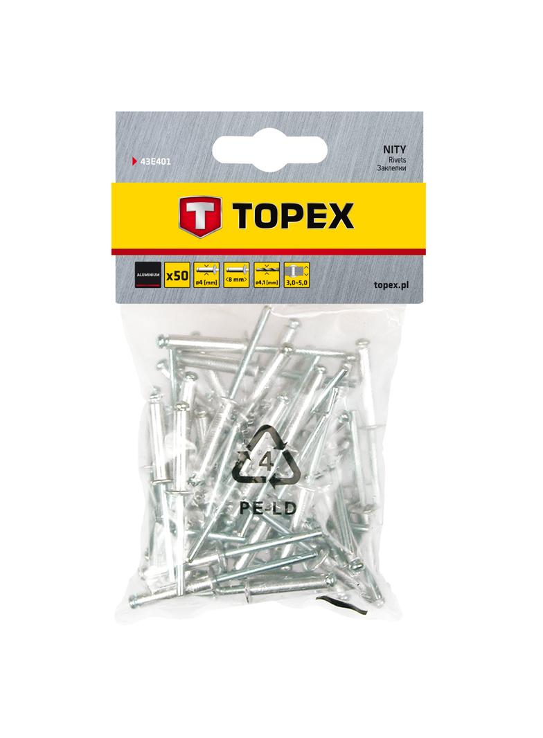 Nity aluminiowe 4.0 x 8 mm, 50 szt.