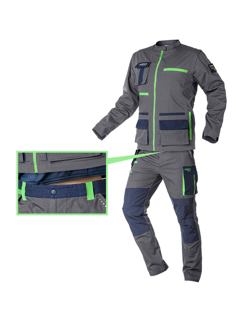 Spodnie robocze PREMIUM, 100% bawełna, ripstop, rozmiar M