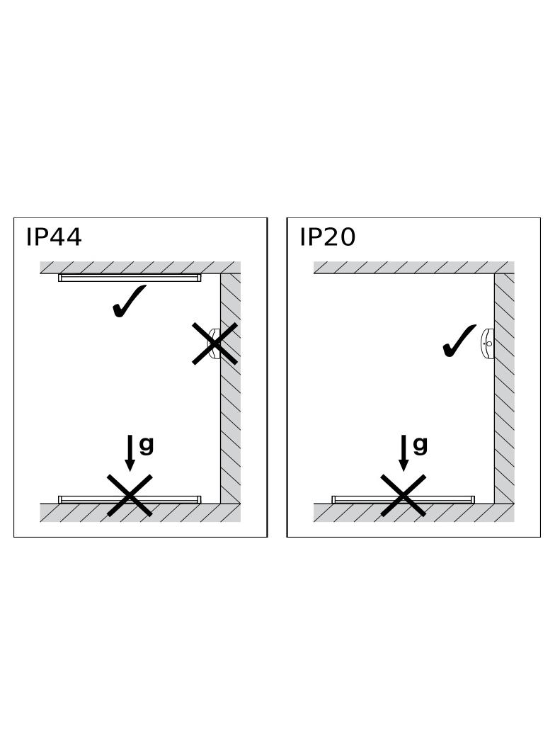 Zestaw do podwieszania LINEAR SURFACE 1500 P 45W 830 white IP44 EM