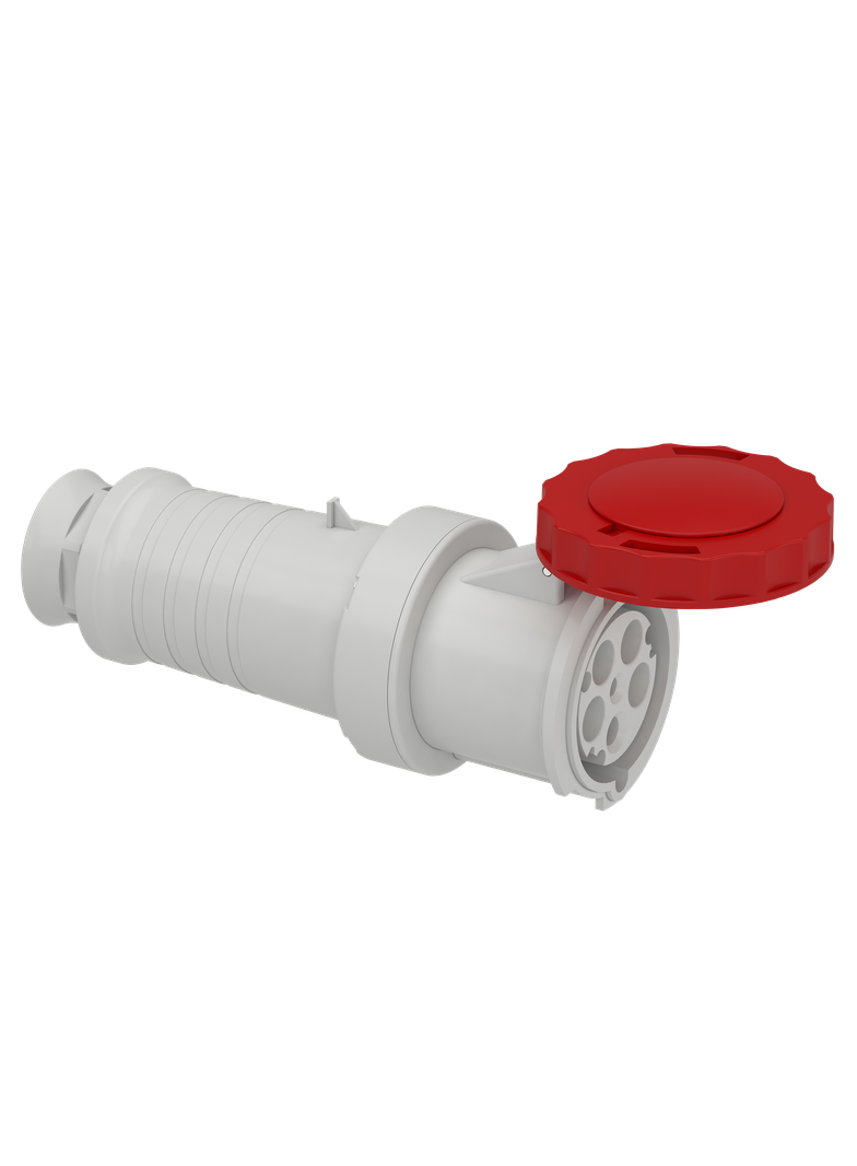 Gniazdo PratiKa proste - 63A - 3P+N+E - 380..415 V AC - IP67