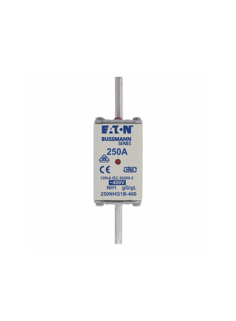 NH FUSE 250A 400V GG/GL SIZE 1 Wkładka NH1 250A 400V GL/GG podwójny wskaźnik 250NHG1B-400 EATON