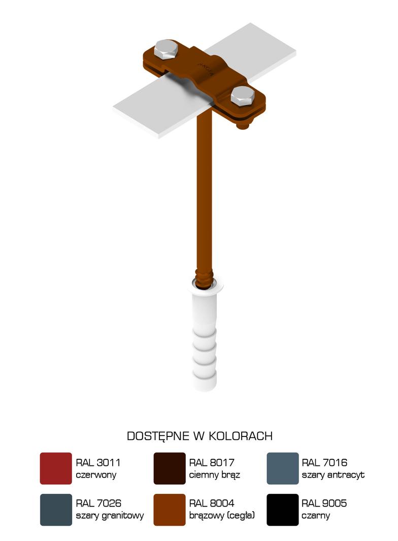 Uchwyt z kołk.rozp.Z-Śruba, M12, L=21cm,B=30mm/LA/