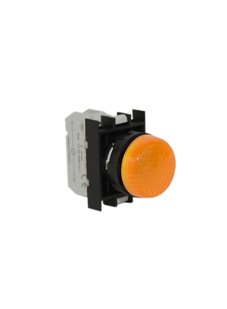 Lampka sygnalizacyjna B z LED 100-250V AC/DC żółta