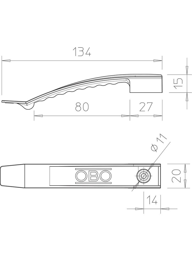 2032 AS, Klamra kablowa
