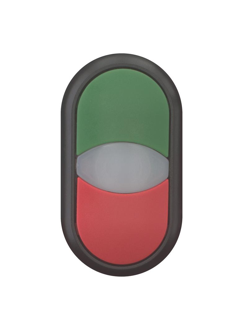 M22S-DDL-GR Napęd przycisku podwójny zielony/czerwony z podświetleniem z samopowrotem 216699 EATON