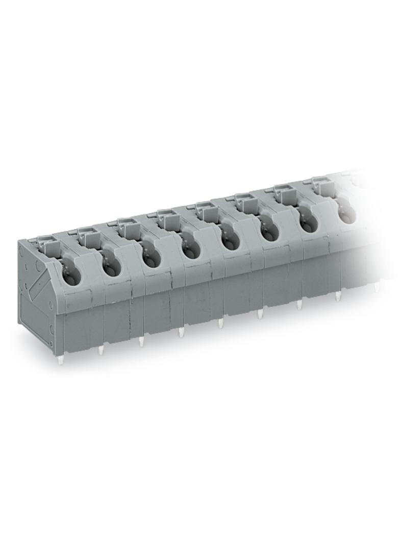Złączka do płytek drukowanych przycisk 1,5mm2 RM 7,5mm 9-bieg szara /15szt./ 250-609 WAGO