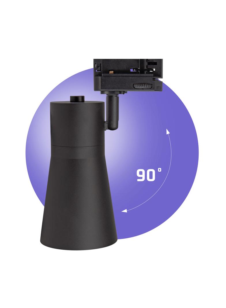 MADARA SCANDI GU10 NA SZYNOPRZEWÓD 3F 250V IP20 80x140x180 CZARNY