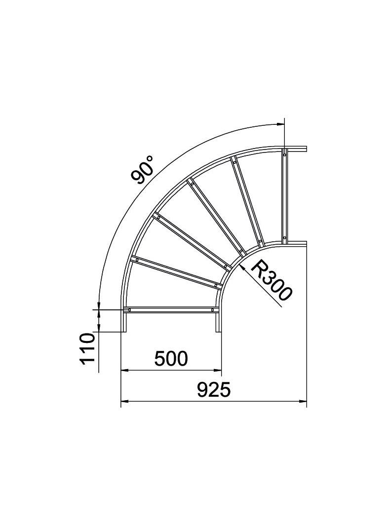 SLB 90 1150R3 FT Łuk 90°
