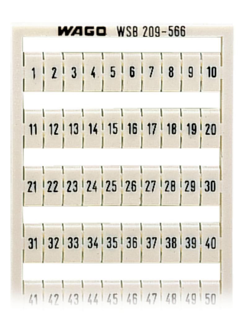 ramka z oznacznikami 2 x 1...50