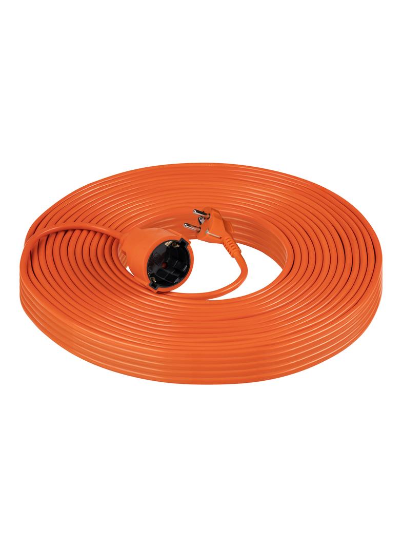 Przedłużacz ogrodowy pomarańczowy zalewany, IP20,1x2P+Z(Schuko),H05VV-F 3x1,5 25m