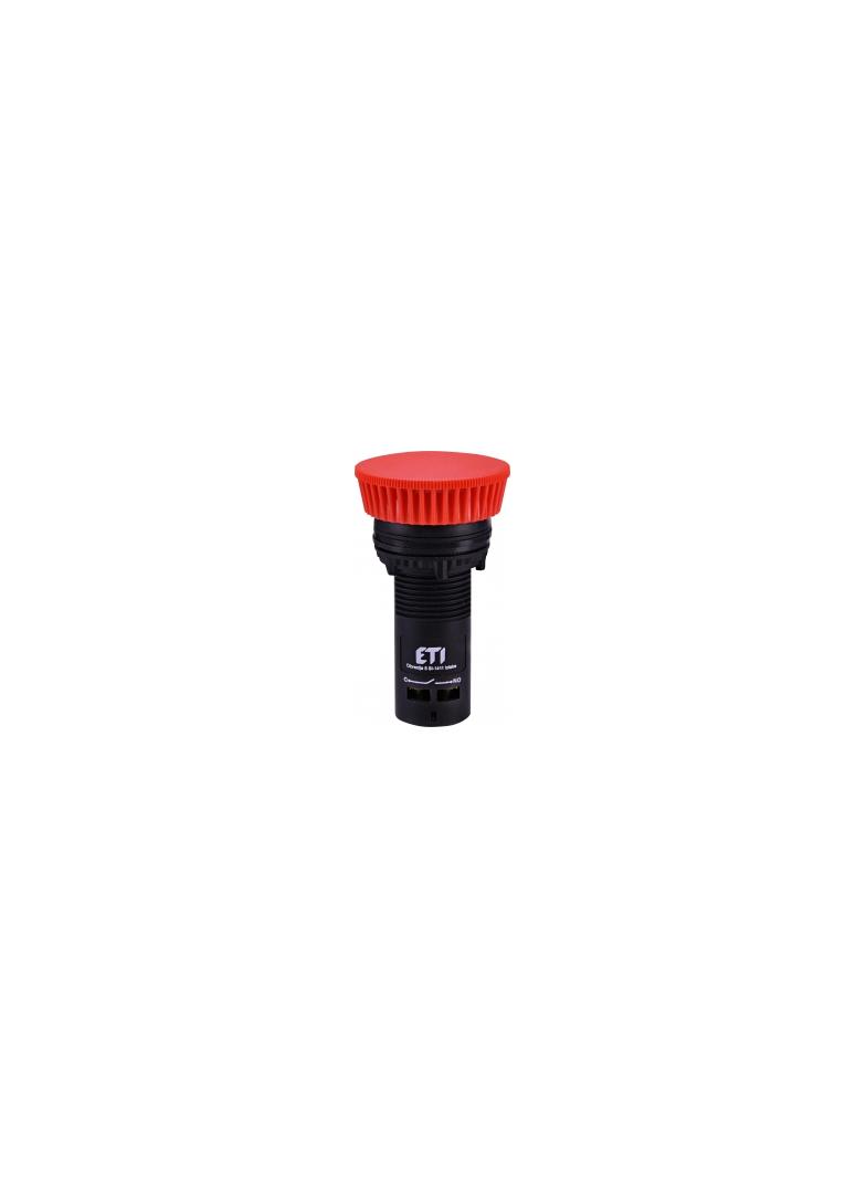 Przycisk kompaktowy z guzikiem-grzybek, 1NO, czerwony ECM-P10-R 004771480 ETI