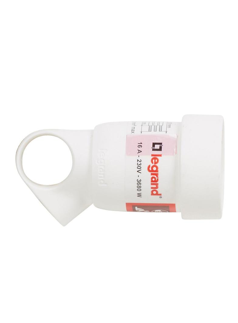 GNIAZDO WTYCZKOWE PRZENOŚNE 2P+Z - 16 A - PLASTIKOWE - BIAŁE - Z PIERŚCIENIEM, Legrand