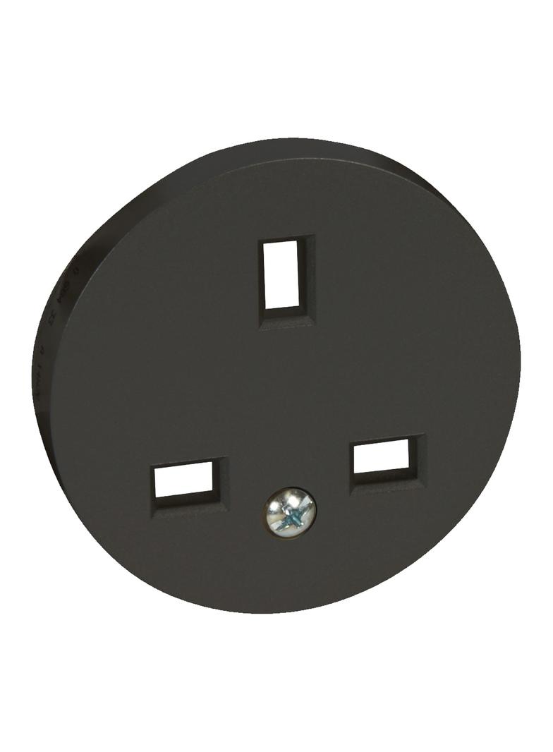 CELIANE - Plakietka do gniazd 2P+Z standard angielski grafitowa, Legrand
