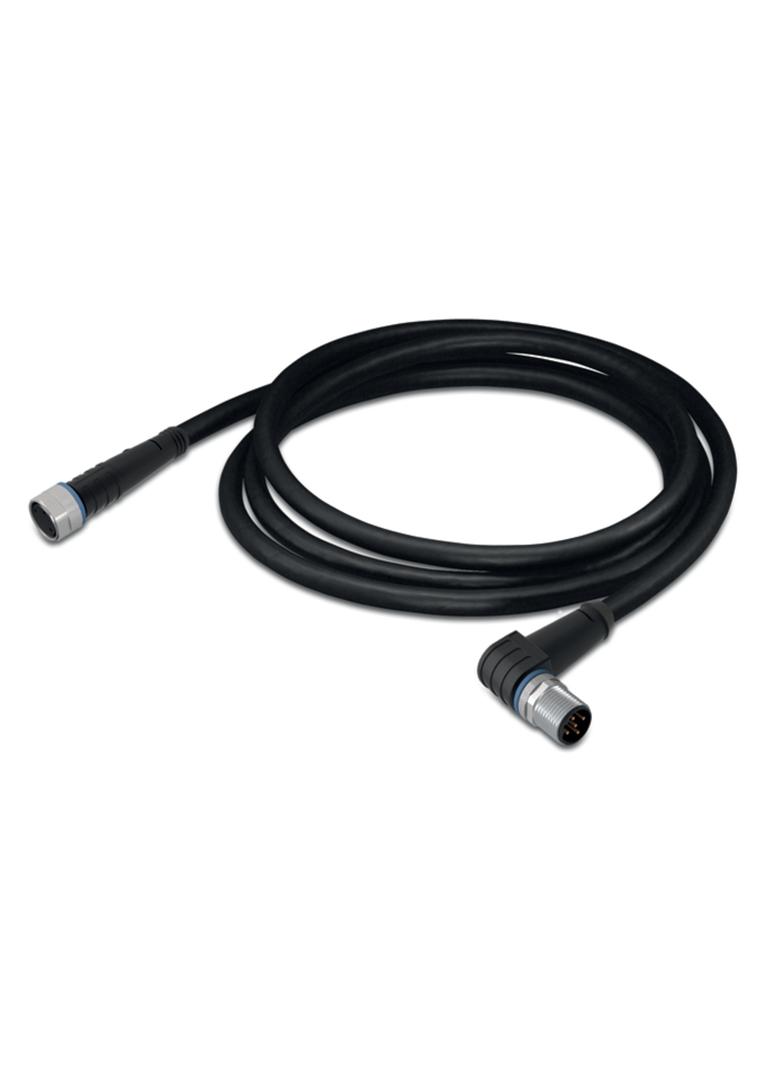 przewód do czujników/el.wykonawczych gniazdo prosteM8/wtyczka kątowaM12 2